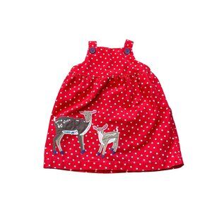 Baby Boden Cordurory Deer Pinafore 12-18 months